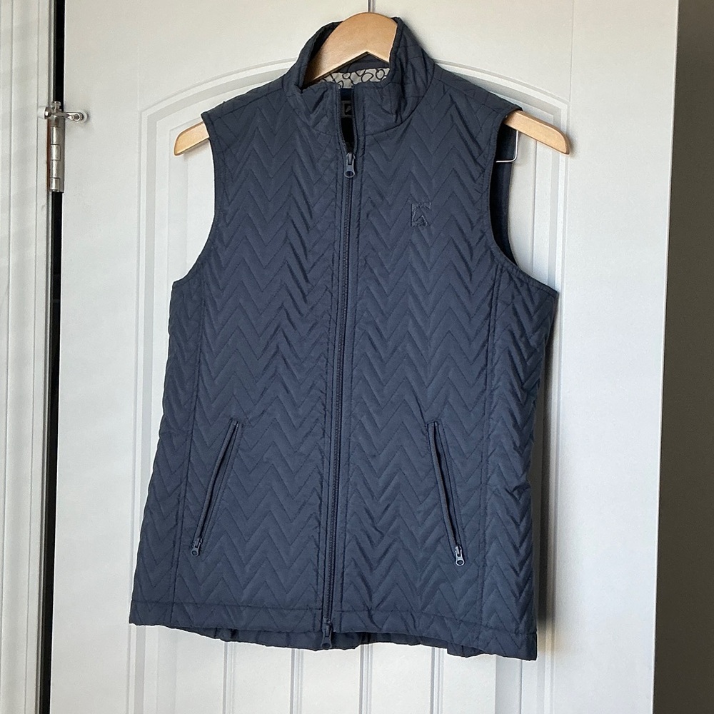 Steel Blue Equestrian Quilted Vest ( riding sport brand)